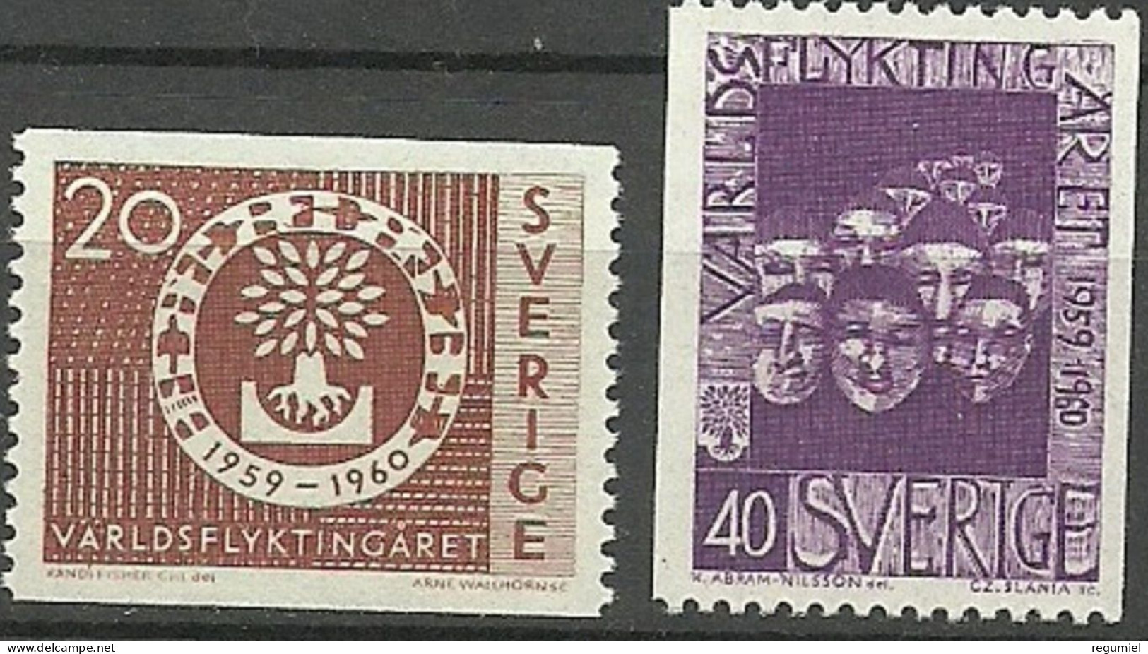 Suecia 0448/449 ** MNH. 1960 - Ongebruikt