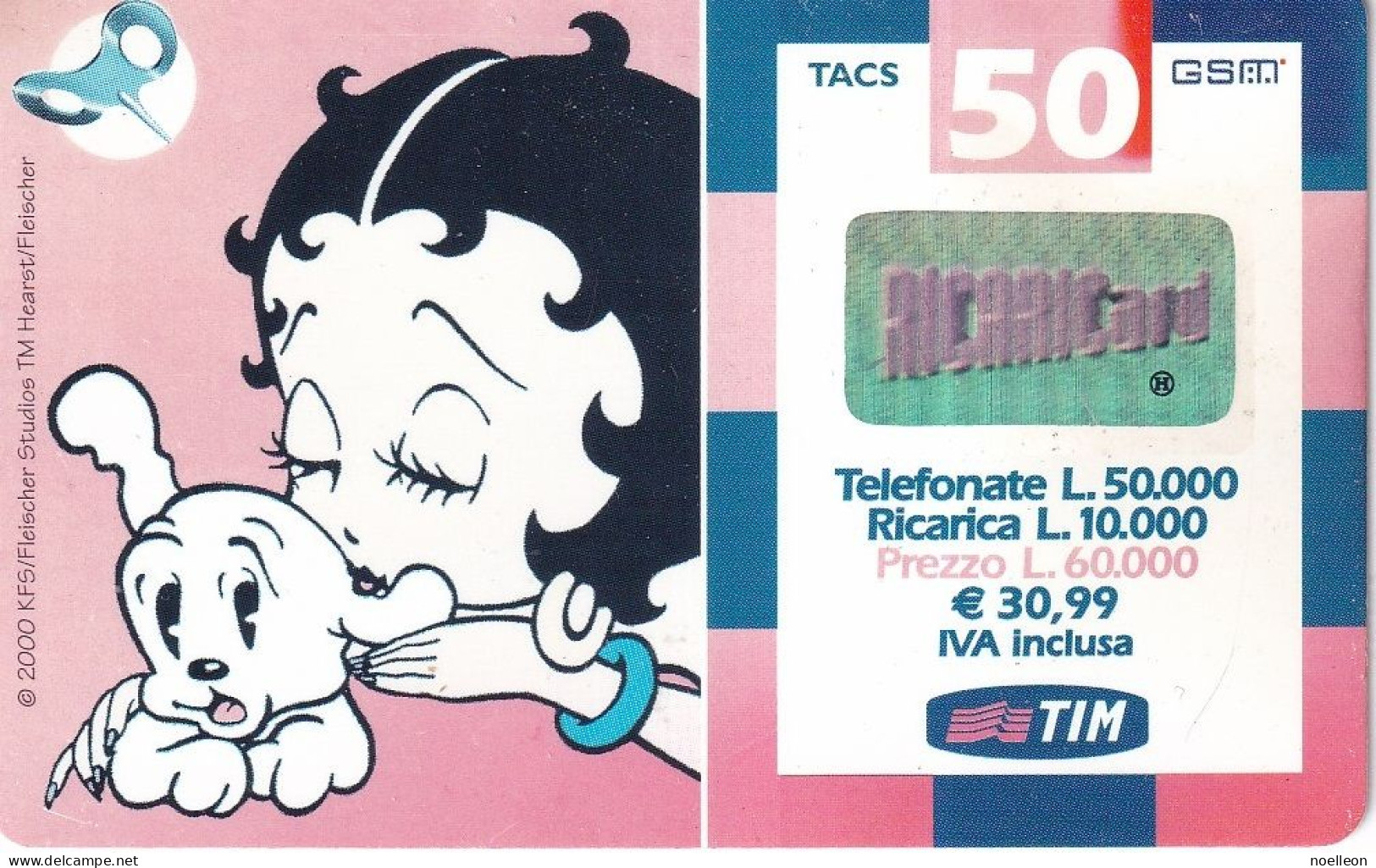 Télécarte - TIM - 60.000 Lires - Ricaricard - Collezioni