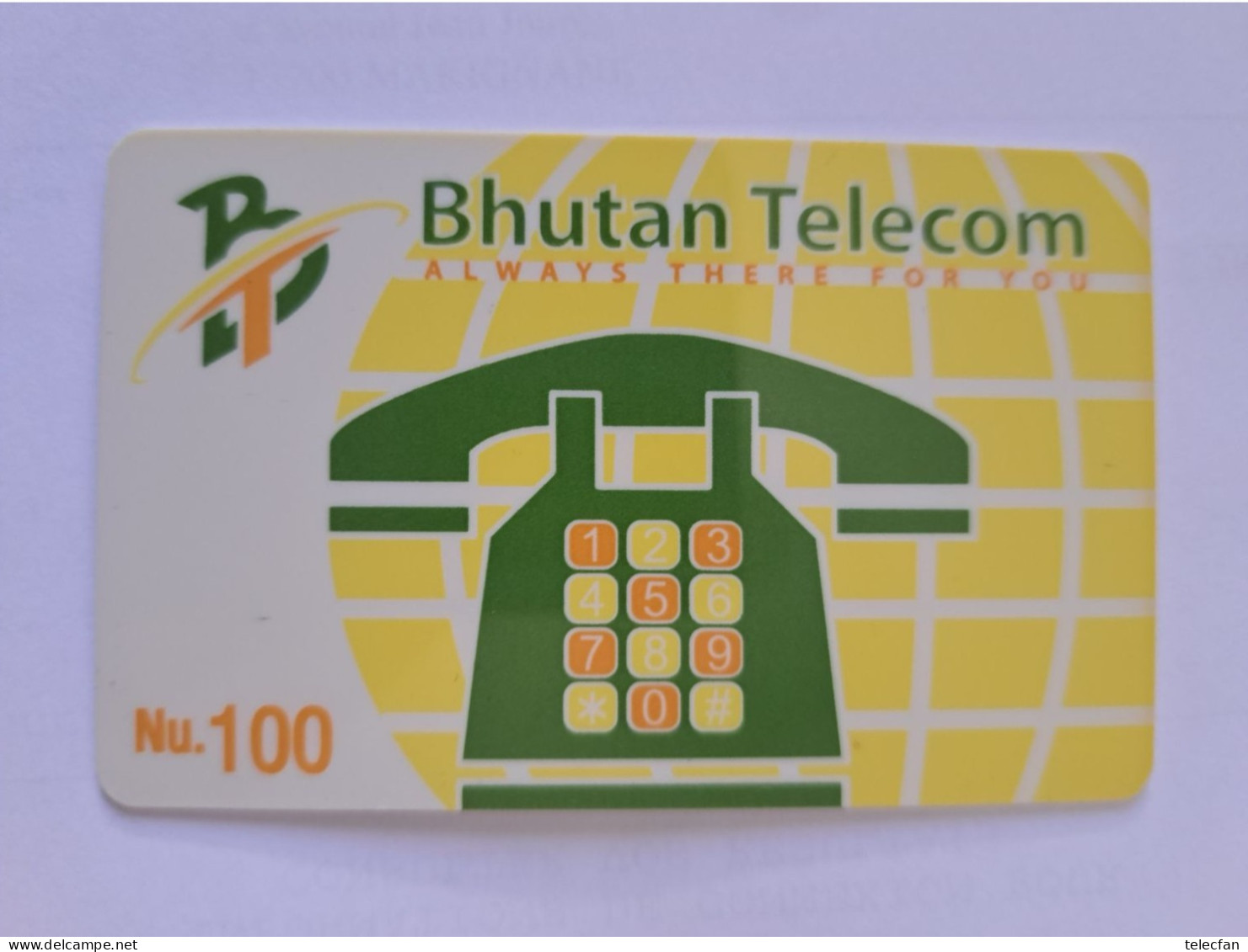 BHOUTAN FIRST ISSUE 100 NU PHONE  MINT NEUVE RARE - Bhutan