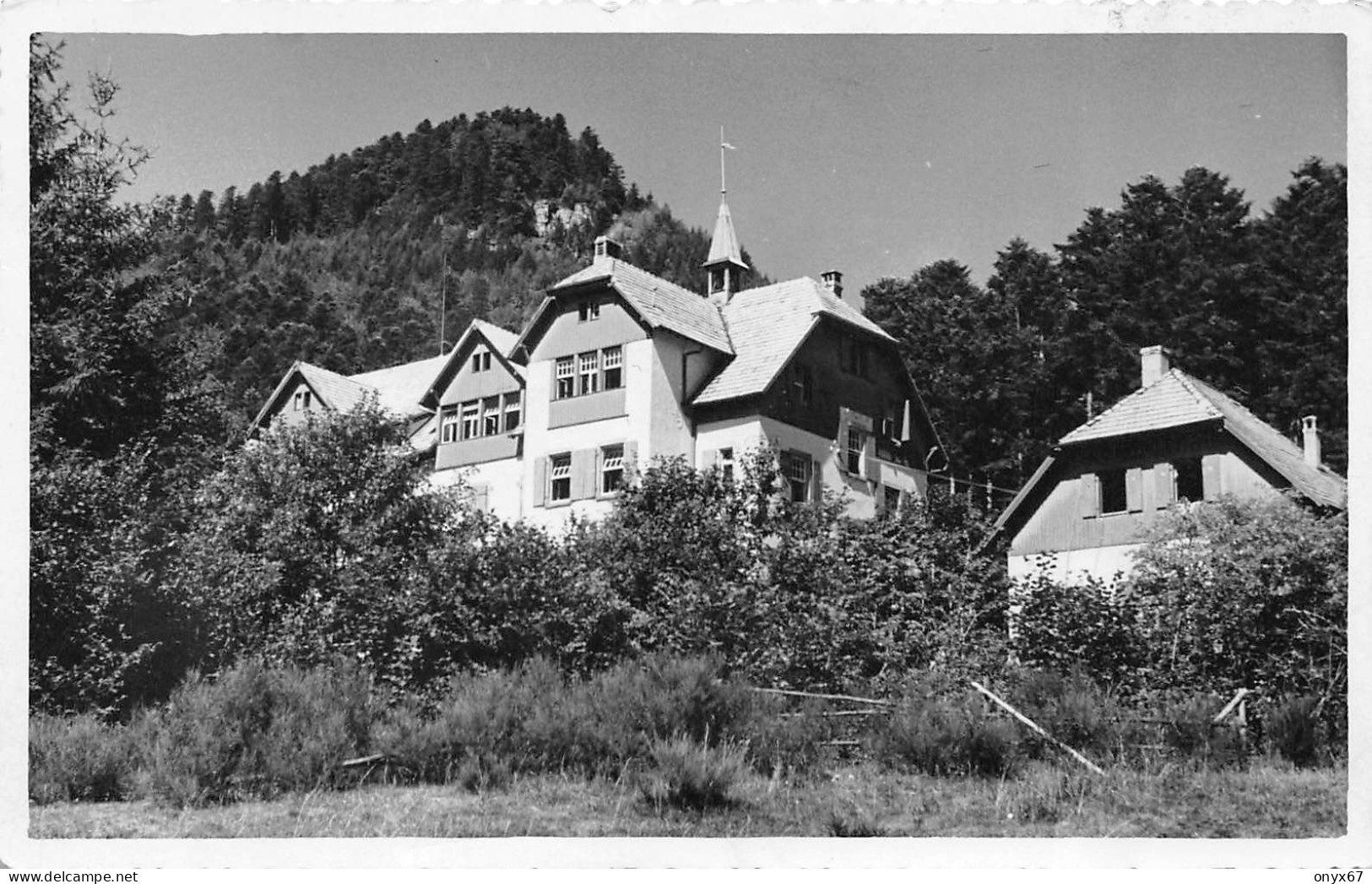 Carte Postale Photo YQUELL-LA BROQUE-SCHIRMECK-67-Bas-Rhin- Colonies De Vacances De Strasbourg Vallée De La Bruche - La Broque