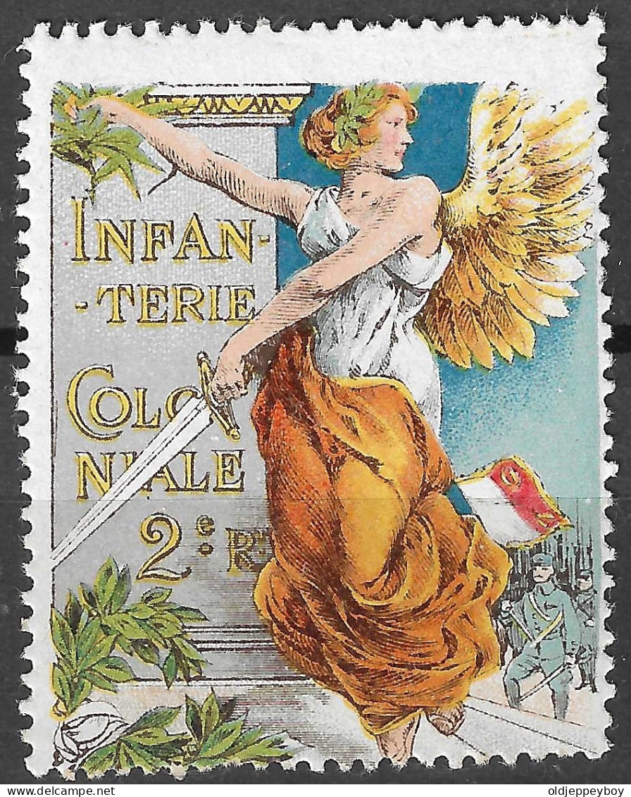 WWI WW1 Vignette Cinderella Delandre   2 ème Infanterie Coloniale NUEF** MNH** GOMME ORIGINALE VERY FINE - Erinofilia