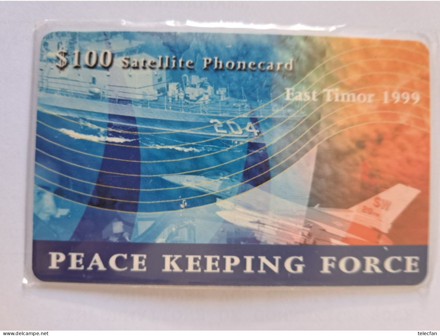 TIMOR ORIENTAL SATELLITE CARD CABLE & WIRELESS 100$ UT 1999 VERY RARE VERY GOOD CONDITION - Timor Orientale