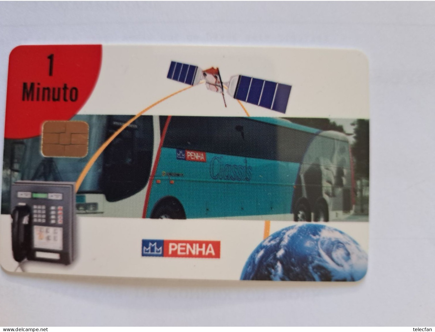 BRESIL DEMO TEST CHIP CARD BUS SATELLITE PENHA 1 MINUTO MINT NEUVE - Brasilien