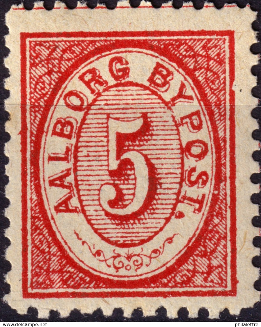 DANEMARK / DENMARK - 1884 - AALBORG CJ Als Local Post 5 øre Carmine - Mint* - Emissioni Locali