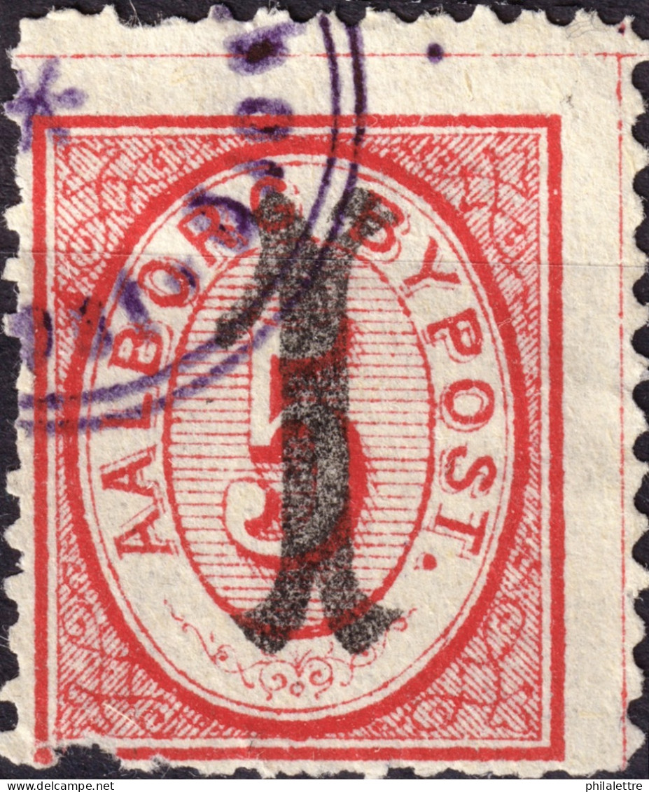 DANEMARK / DENMARK - 1886 - AALBORG CJ Als Local Post 1 On 5 øre Carmine - Used - Emisiones Locales