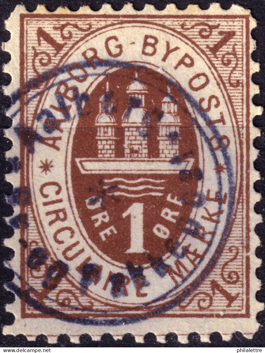 DANEMARK / DENMARK - 1886 - AALBORG CJ Als Local Post 1 øre Brown  - VF Used -a - Ortsausgaben