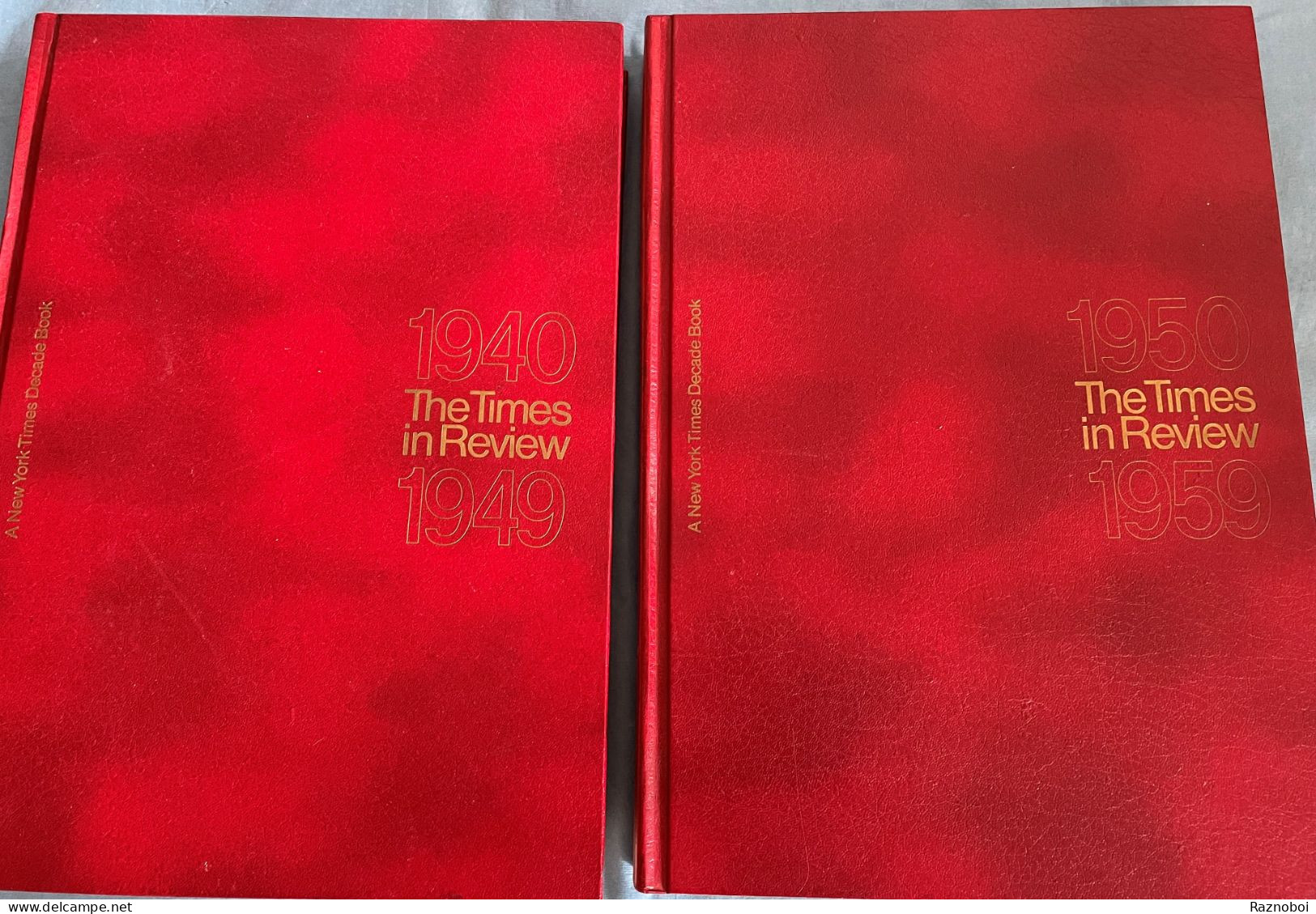 Two Volumes Of New York Times Selection From 1940-49 And 1950-59 - Stati Uniti