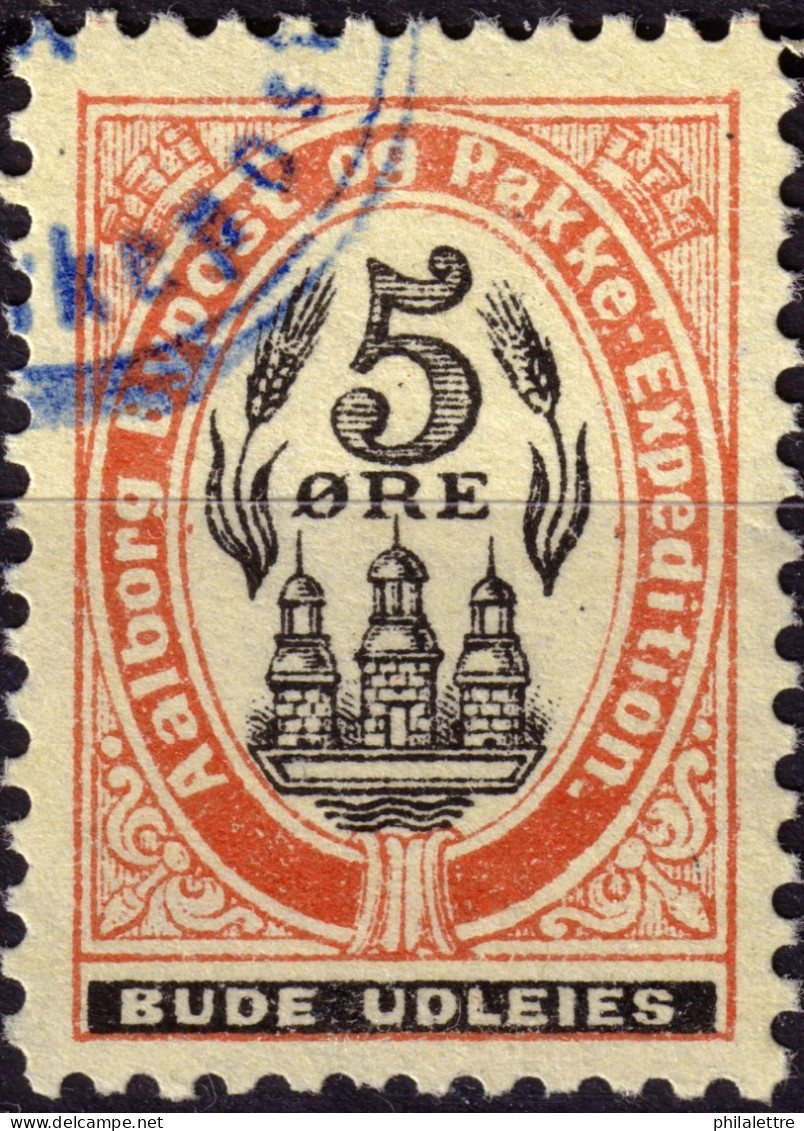 DANEMARK / DENMARK - 1887 - AALBORG CJ Als Local Post 5 øre Black & Red - VF Used -c - Local Post Stamps