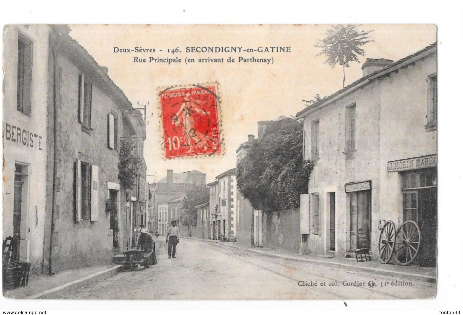 SECONDIGNY EN GATINE - 79 - Rue Principale En Arrivant De PARTHENAY - QUIN 3 - - Secondigny