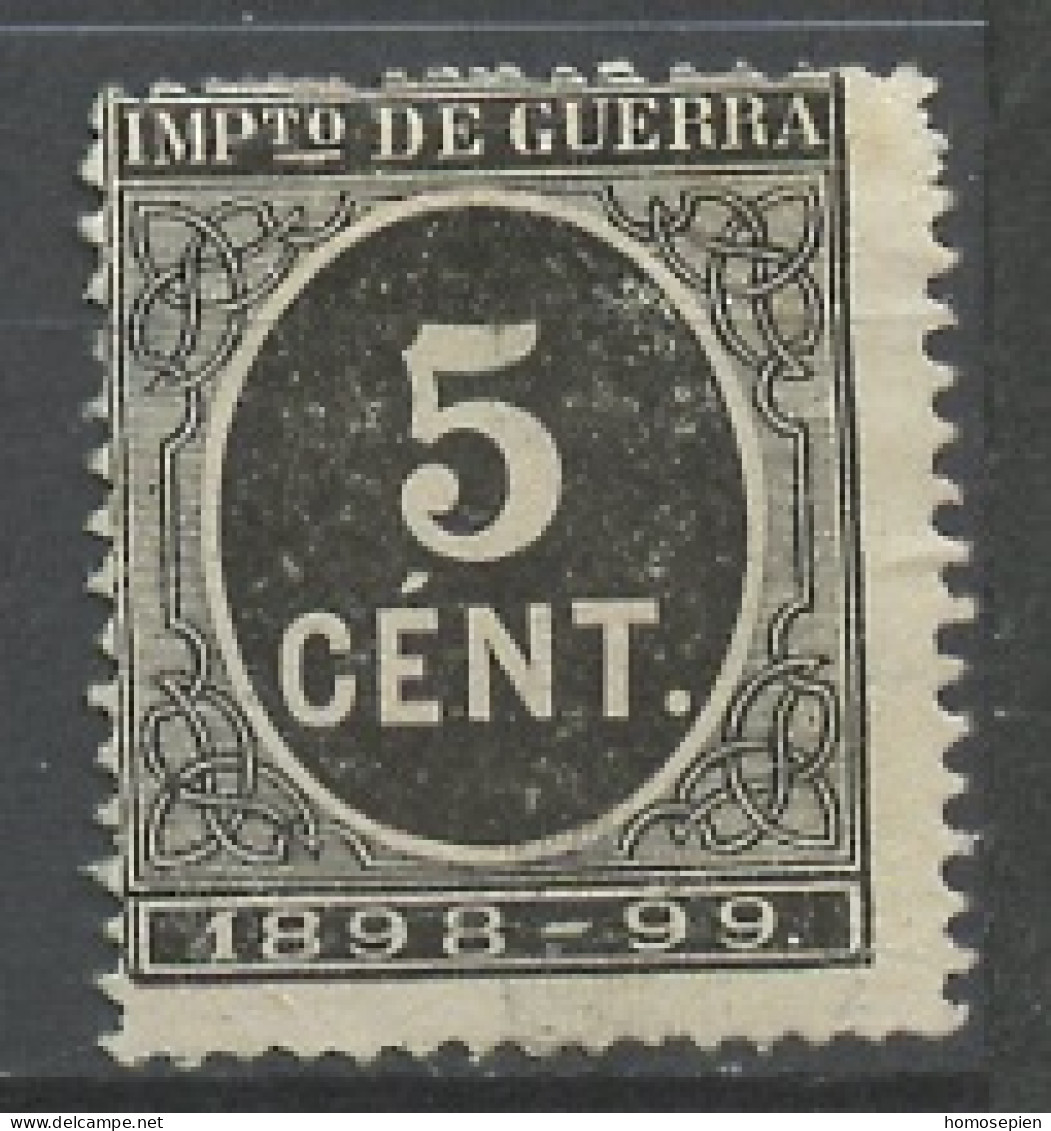 Espagne - Spain - Spanien Guerre 1898 Y&T N°TG23 - Michel N°KM26 Nsg - 5c Chiffre - War Tax