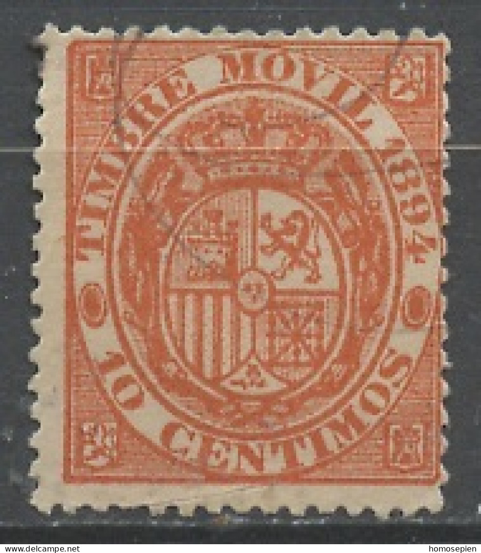 Espagne - Spain - Spanien Fiscal 1880-1903 Y&T N°TF13 - Michel N°SM(?) (o) - 10c Armoirie - Fiscaux-postaux