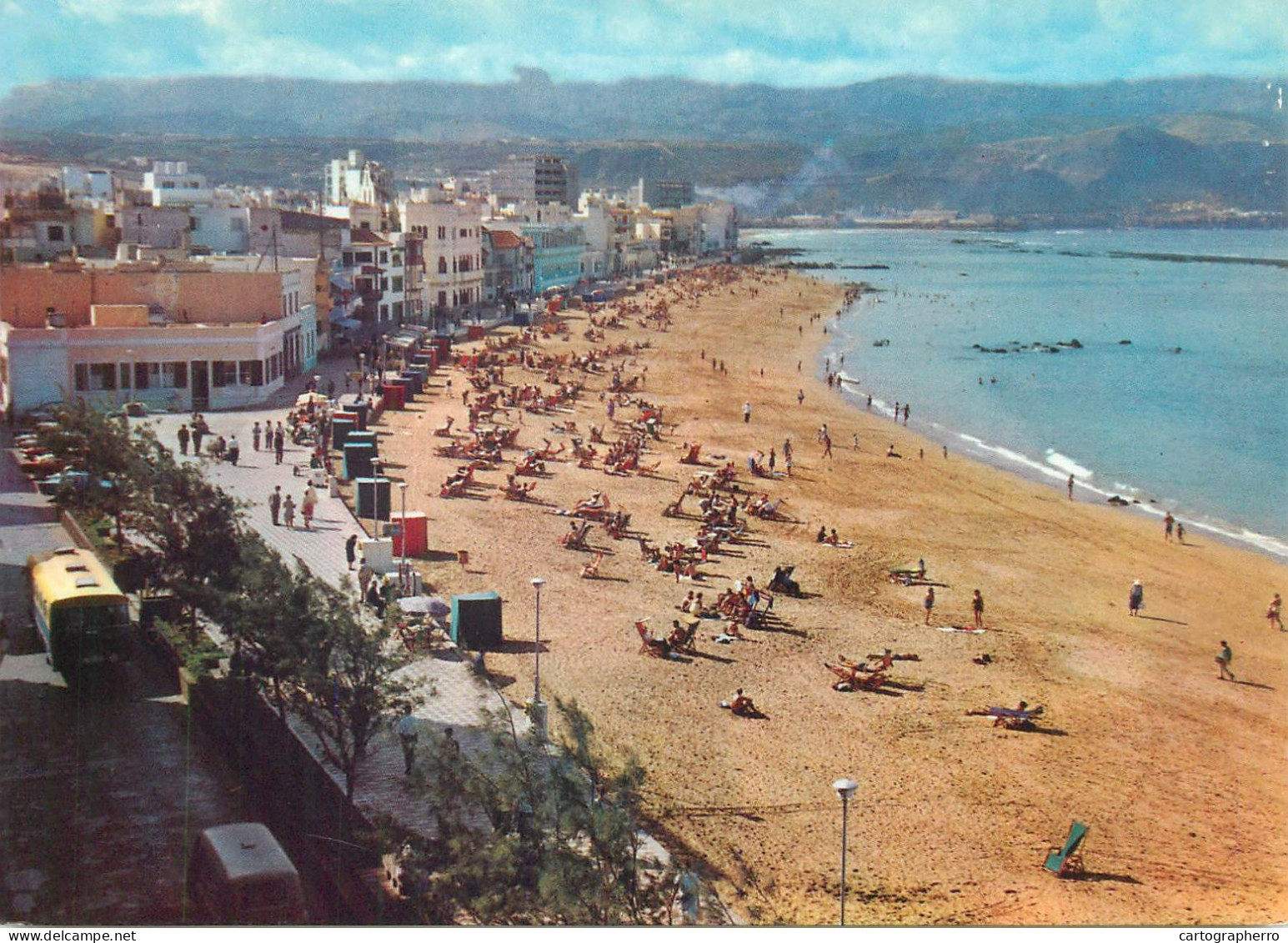 Spain Las Palmas De Gran Canaria Playa De Las Canteras En Invierno - La Palma