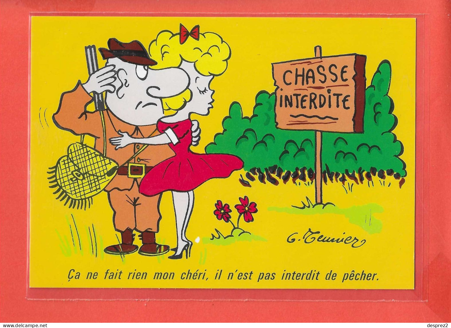 Illustrateur G MEUNIER  Cp Animée Chasse Humour  Format 15 Cm X 10.5 Cm - Meunier, G.