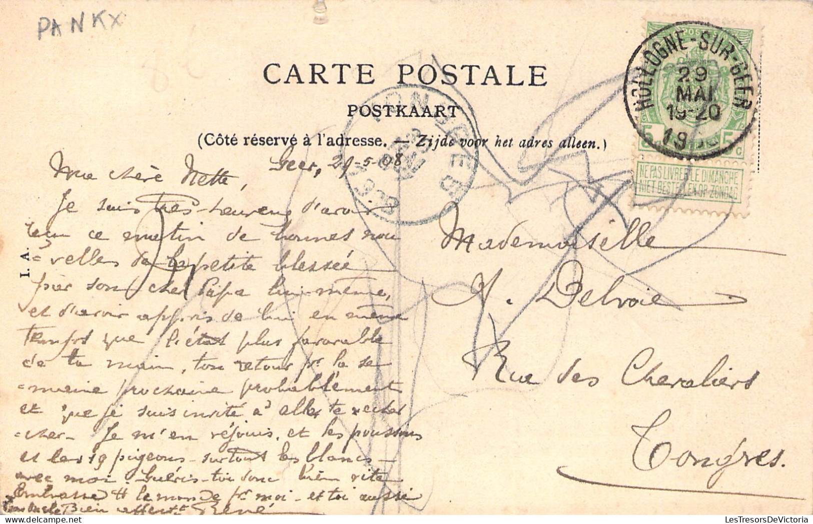 BELGIQUE - WAREMME - Chapelle Des Filles De La Croix - Edition Fraipont - Carte Postale Ancienne - Waremme