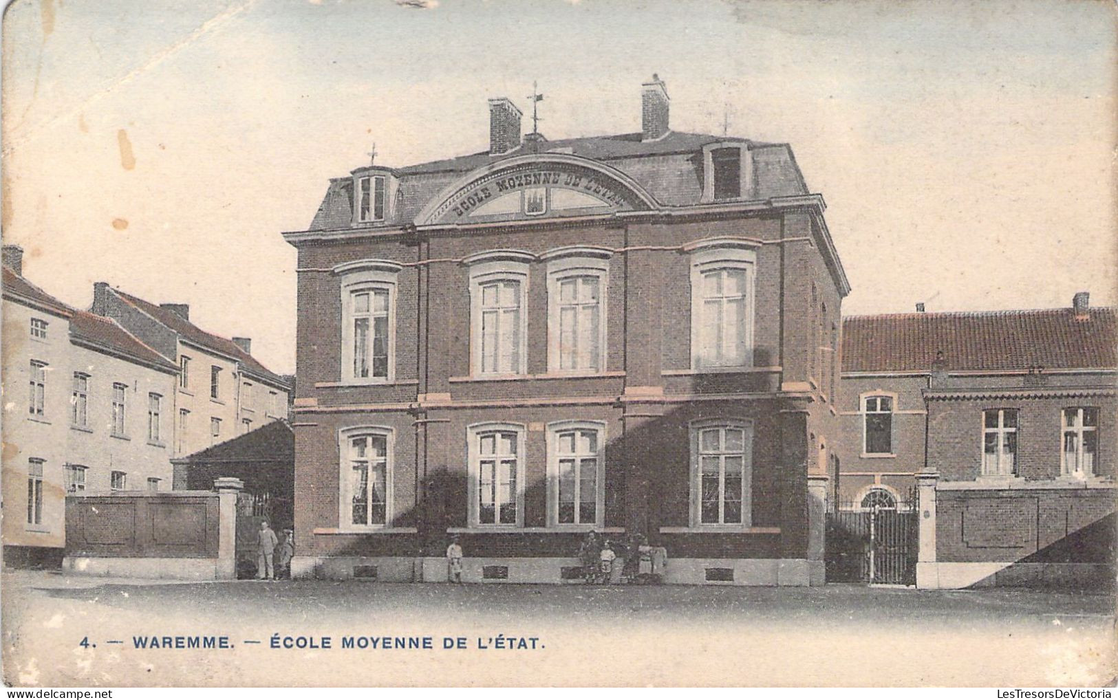 BELGIQUE - WAREMME - école Moyenne De L'état - Carte Postale Ancienne - Borgworm