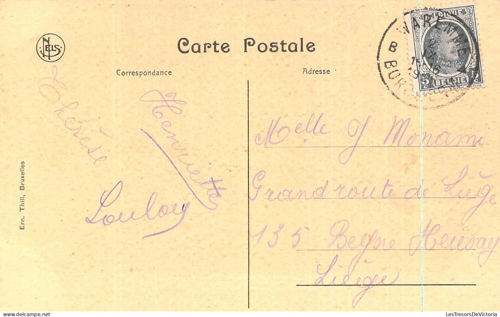 BELGIQUE - WAREMME - La Poste Et Le Pensionnat - Carte Postale Ancienne - Waremme