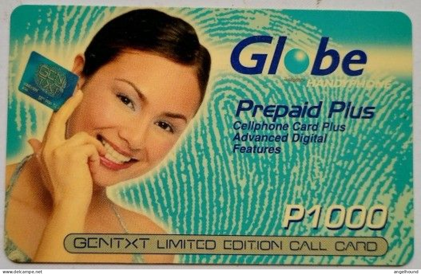 Philippines Globe Prepaid P1000 " Gentxt Limited Edition Callcard " - Philippines