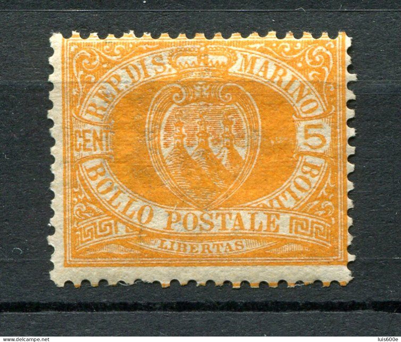 1877/90.SAN MARINO.YVERT 2*.NUEVO.(MH).CATALOGO 140€ - Oblitérés