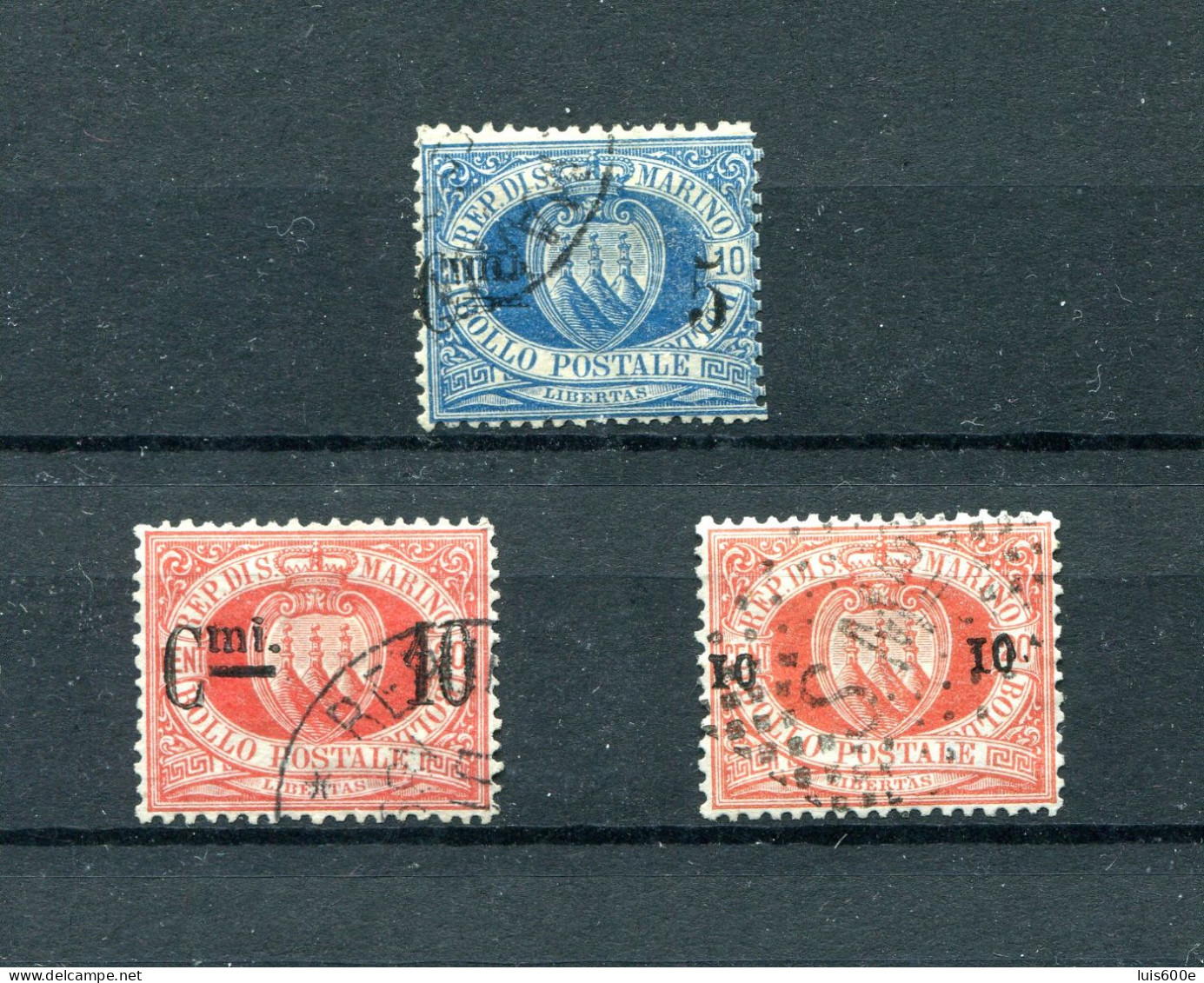 1892.SAN MARINO.LOTE SELLO USADOS MISMA SERIE.CATALOGO 50€ - Used Stamps