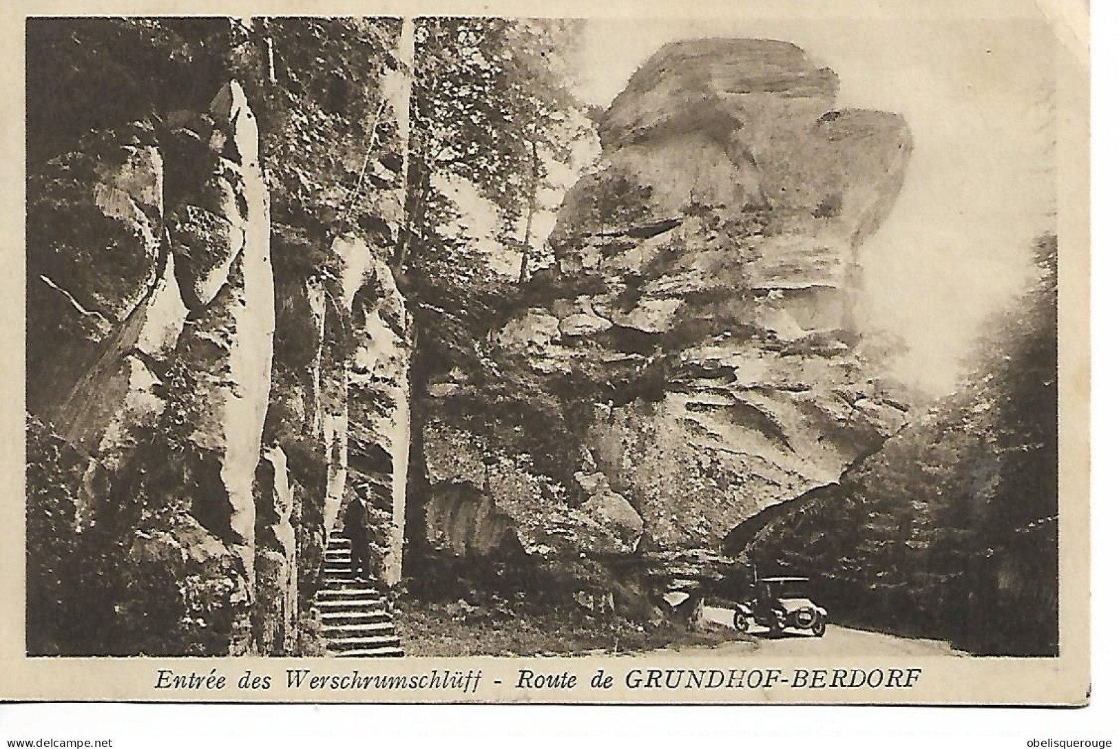 LUXEMBOURG ROUTE DE GRUNDHOF BERDORF ENTREE DES WERSCHRUMSCHLUFF - Berdorf