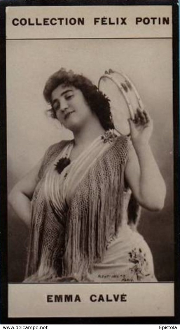 ► Emma Calvé, Cantatrice (soprano) Née à Decazeville † Millau -Carmen De Georges Bizet -  Photo Felix POTIN 1900 - Félix Potin