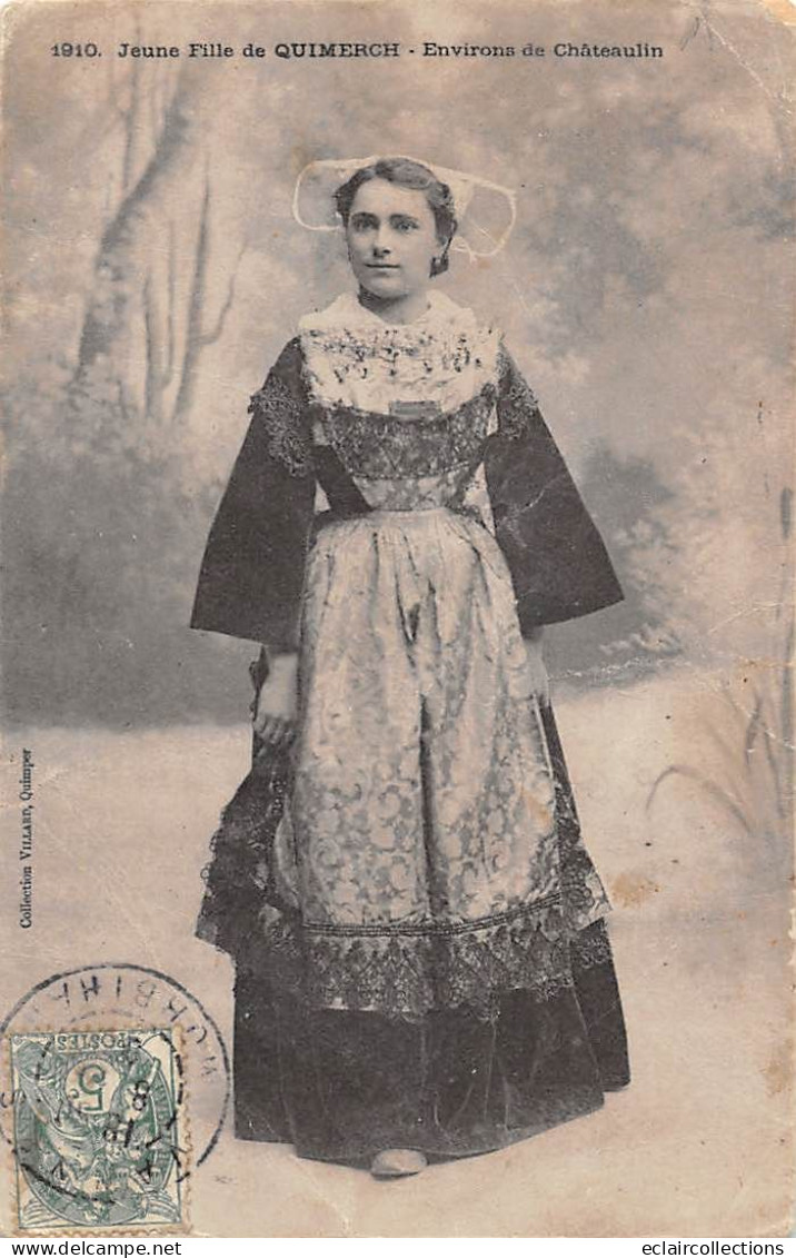 Quimerch .       29        Jeune Fille En Costume        N°1910     (voir Scan) - Other & Unclassified