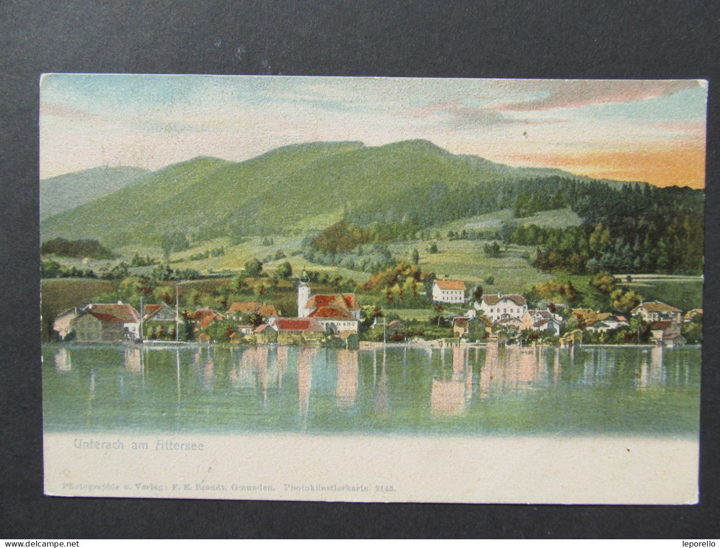 AK UNTERACH Am Attersee 1900 // D*55522 - Attersee-Orte