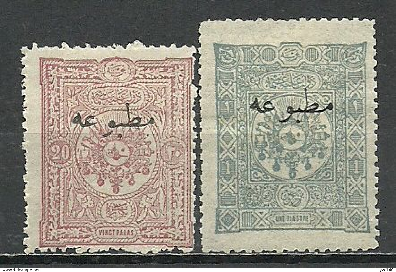 Turkey; 1893 Overprinted Stamps For Printed Matter MH* - Ungebraucht