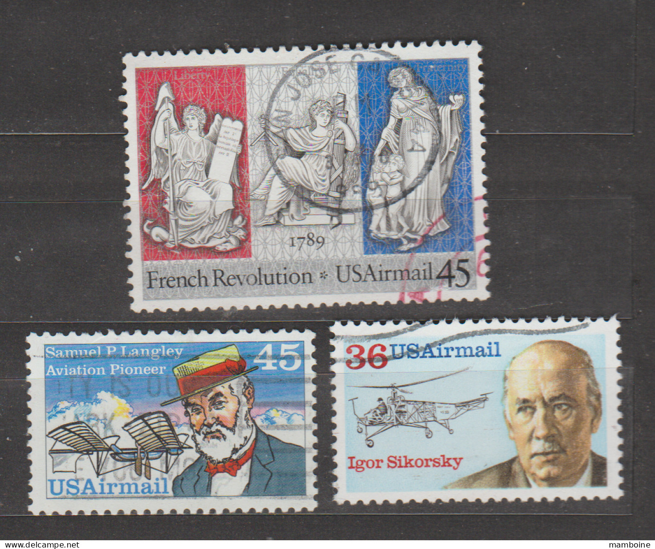 USA  1988  Aérien   N°112 /13 /14  Oblitéré . - 3a. 1961-… Afgestempeld