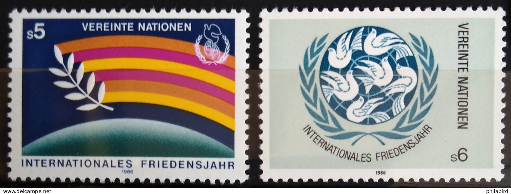NATIONS-UNIS - VIENNE                          N° 62/63                        NEUF** - Unused Stamps