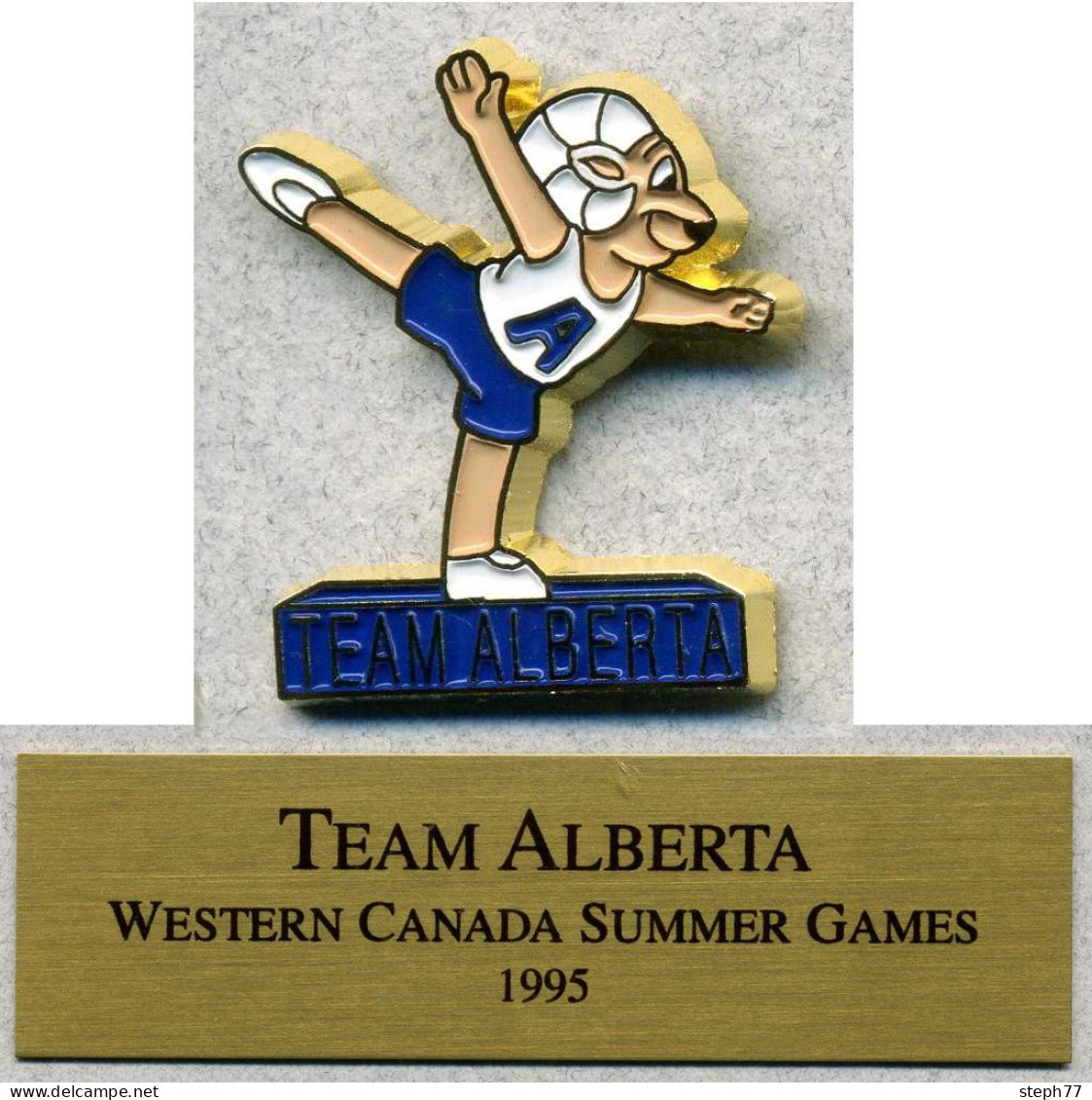 Pin's Sport Jeux D'été Du Canada 1995 Alberta Gymnastic Gymnastique - Gymnastik