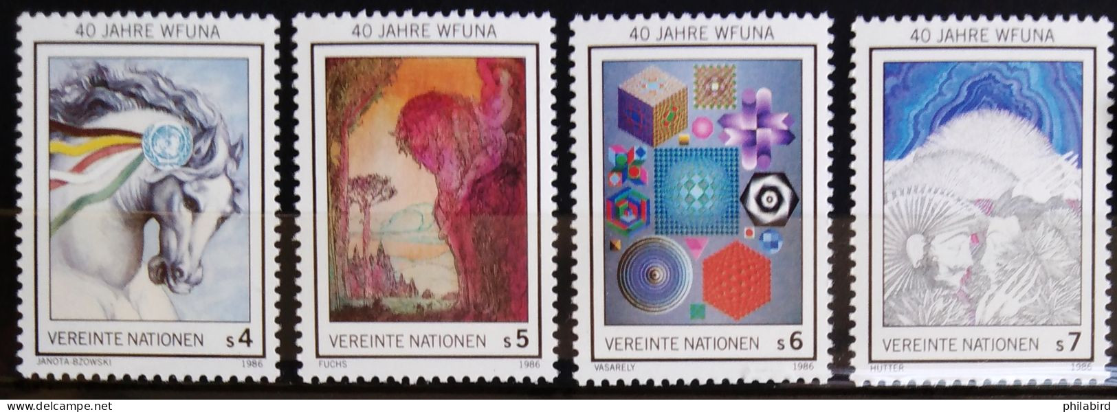 NATIONS-UNIS - VIENNE                          N° 64/67                        NEUF** - Unused Stamps