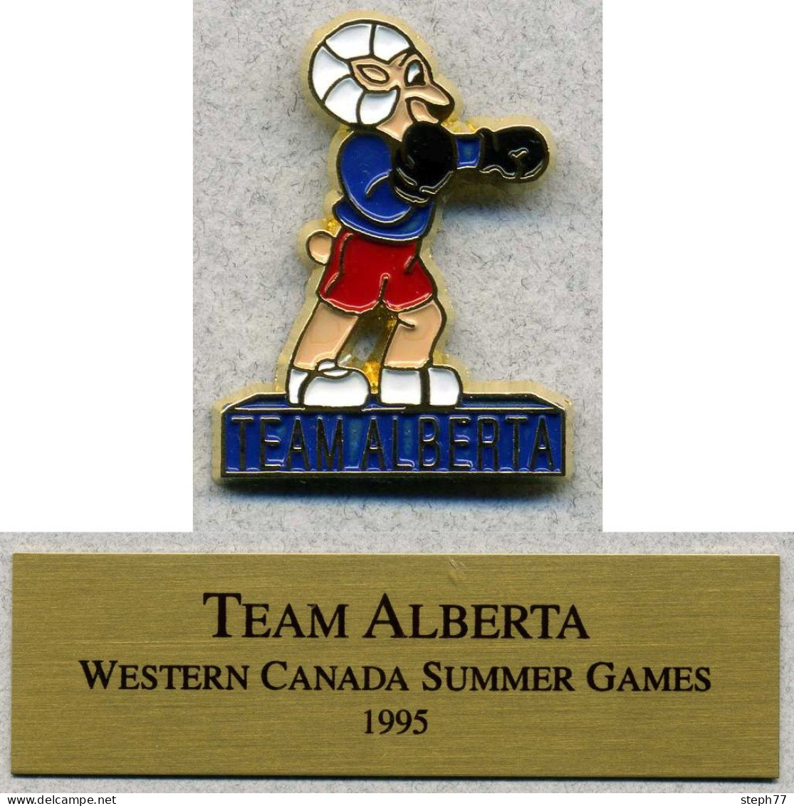 Pin's Sport Jeux D'été Du Canada 1995 Alberta Boxe Boxing - Boxing