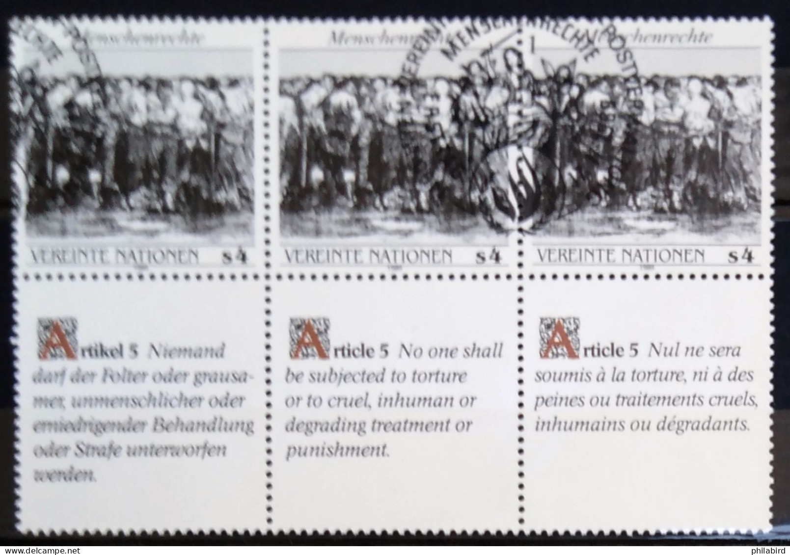 NATIONS-UNIS - VIENNE                          N° 96/98                       OBLITERE - Used Stamps