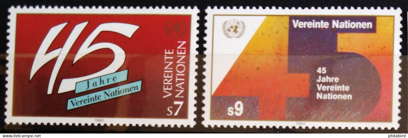 NATIONS-UNIS - VIENNE                          N° 108/109                        NEUF** - Neufs