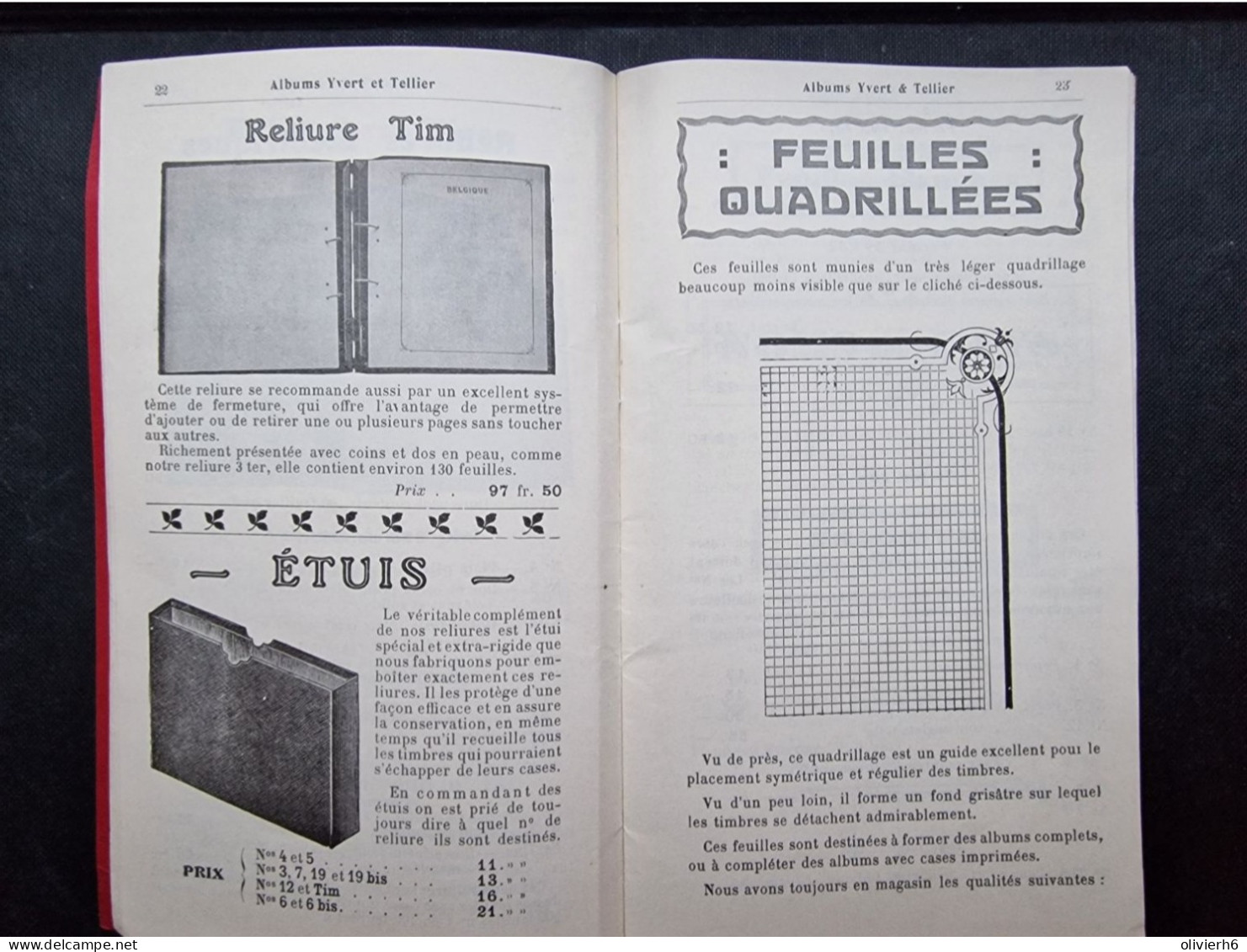 MAGAZINE (6 Vues) Prix-Courant Des Albums Yvert & Tellier Catalogues De Timbres Accessoires Philatéliques Novembre 1935 - Français (jusque 1940)