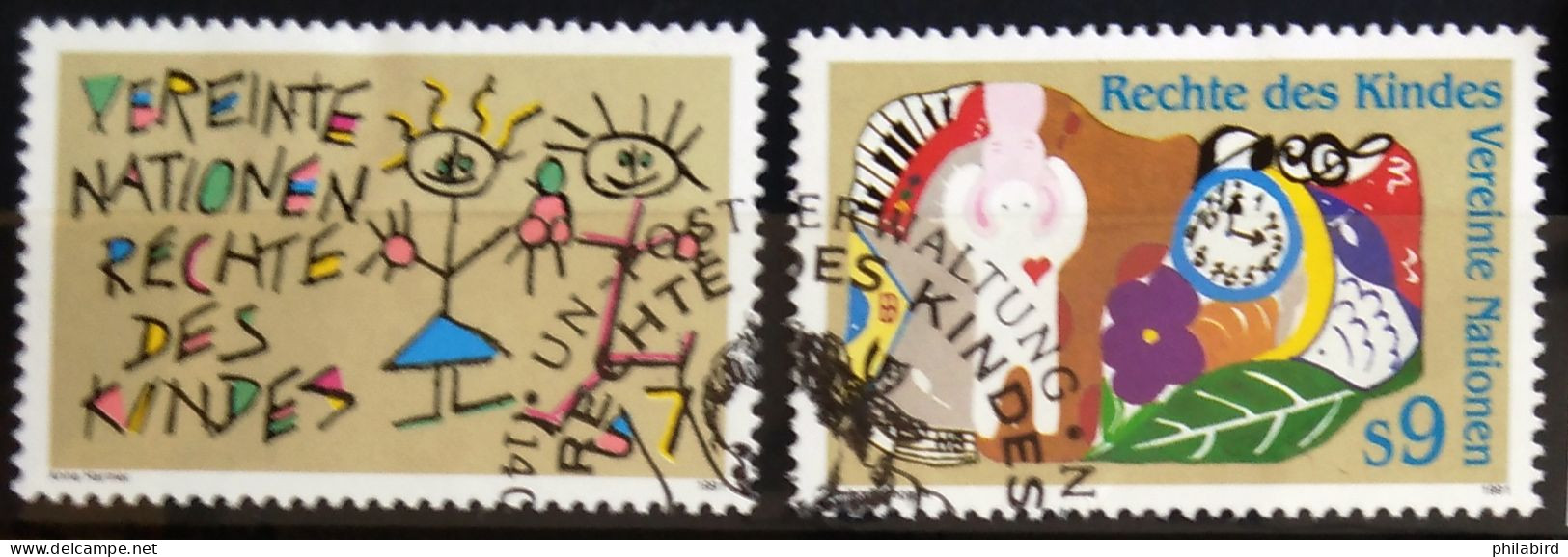 NATIONS-UNIS - VIENNE                          N° 125/126                       OBLITERE - Used Stamps