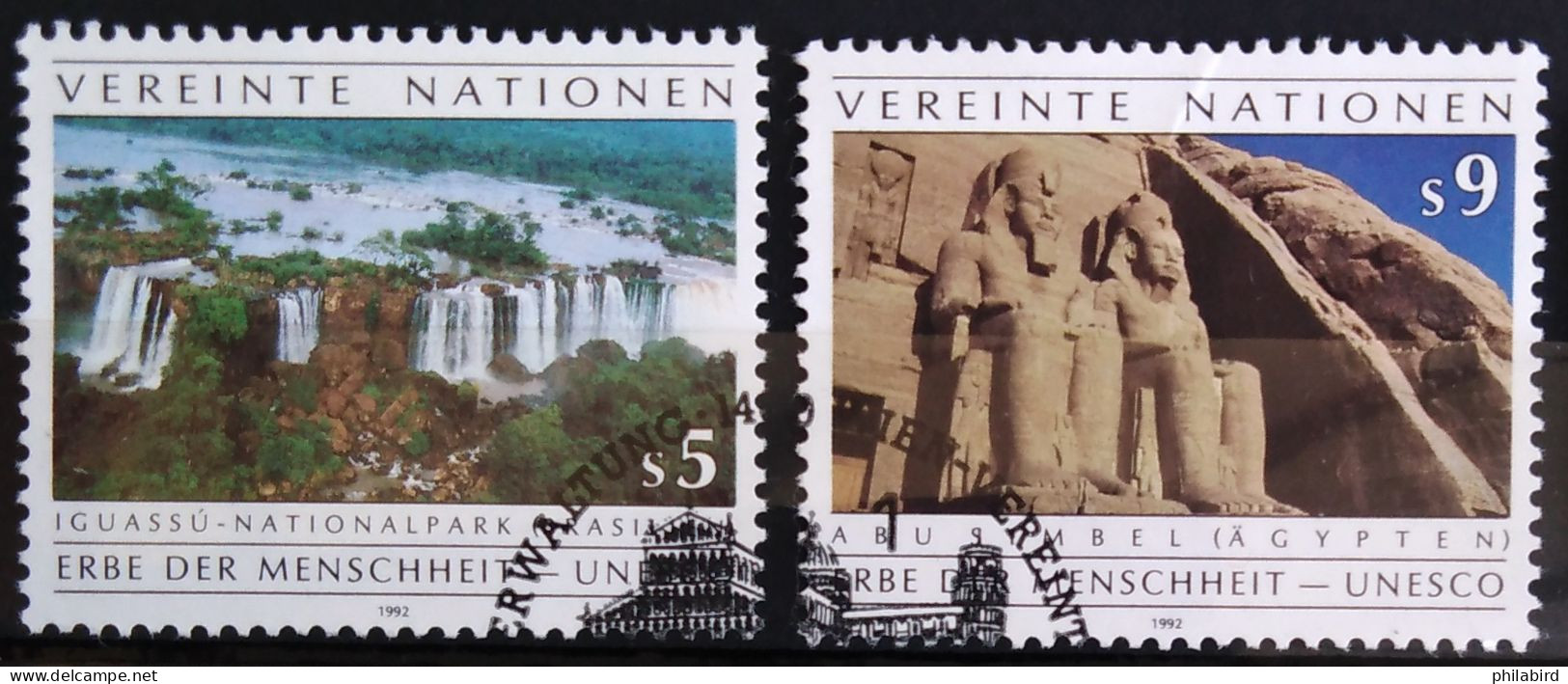 NATIONS-UNIS - VIENNE                          N° 137/138                       OBLITERE - Used Stamps