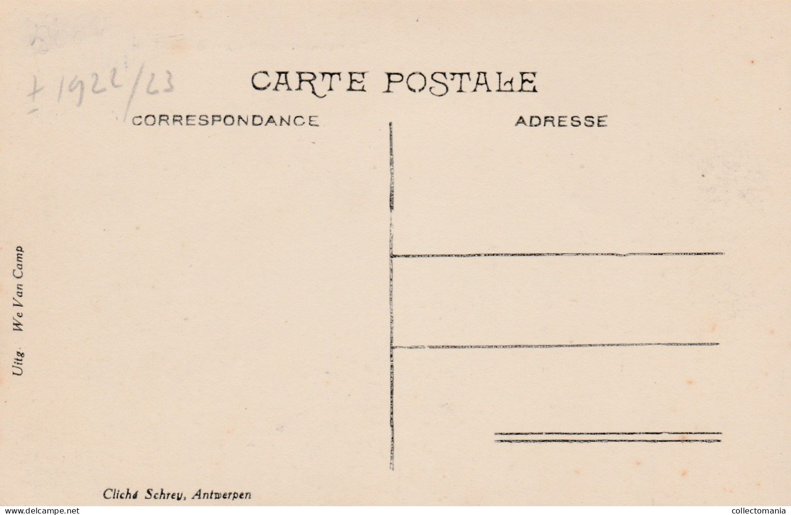 1 Oude Postkaart Mortsel  TRamstilstand Luythaegen  LUITHAGEN  Oude God 1922 Tram 7 Café In De Ton - Mortsel