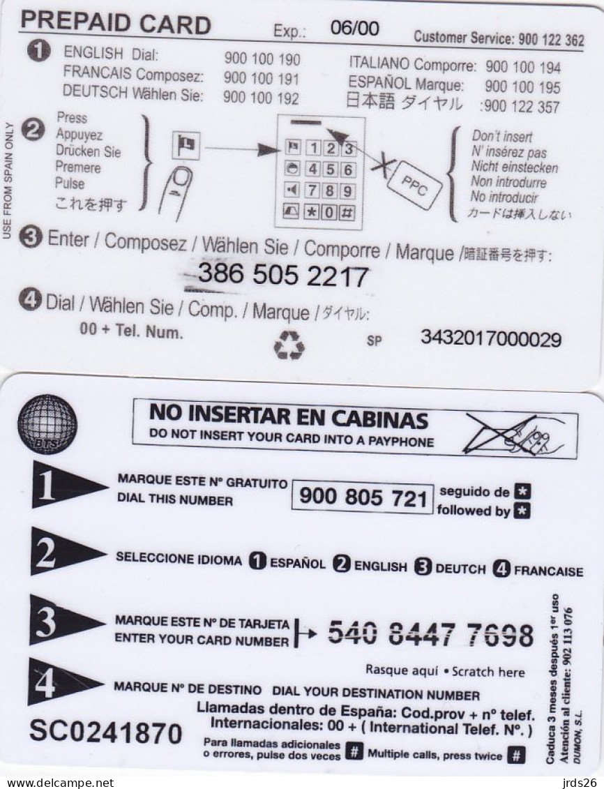 Spain 2 Phonecards Remote - - - Views - Other & Unclassified