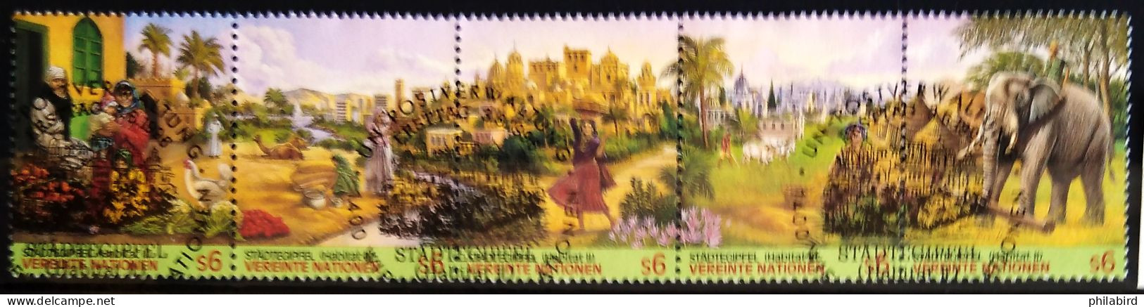 NATIONS-UNIS - VIENNE                          N° 229/233                       OBLITERE - Used Stamps