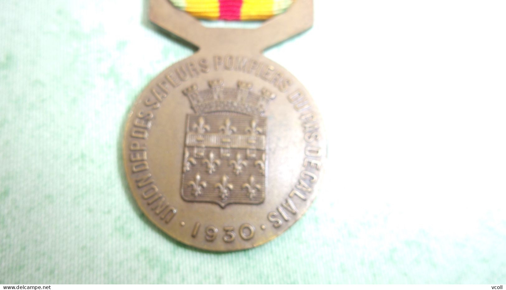 Médaille Pompier De 1930. Pas De Calais. - Francia