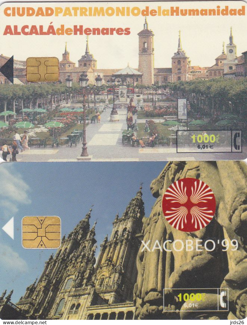 Spain 2 Phonecards Chip - - - Buildings - Andere & Zonder Classificatie