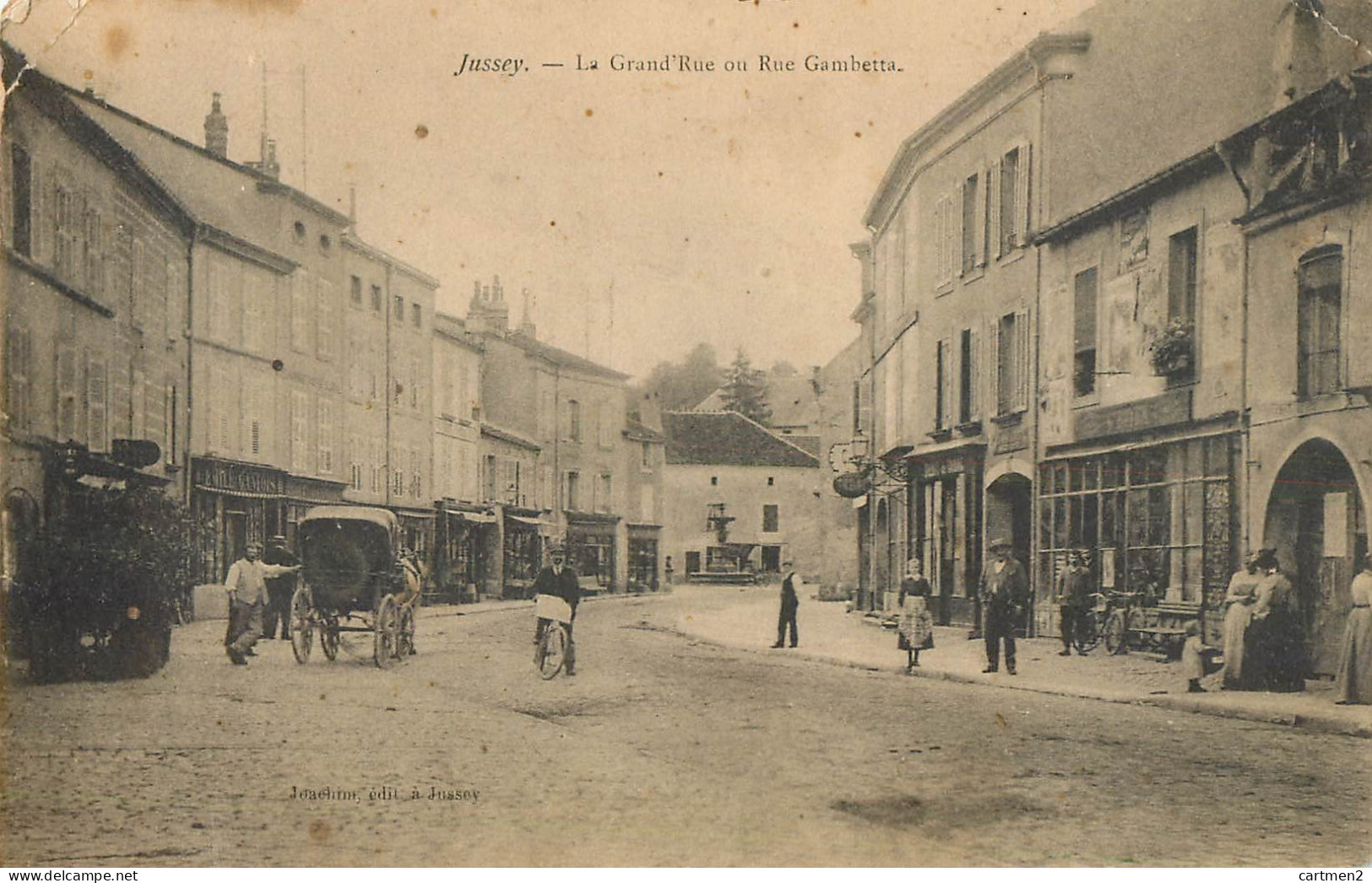 JUSSEY LA GRAND'RUE OU RUE GAMBETTA 70 - Jussey