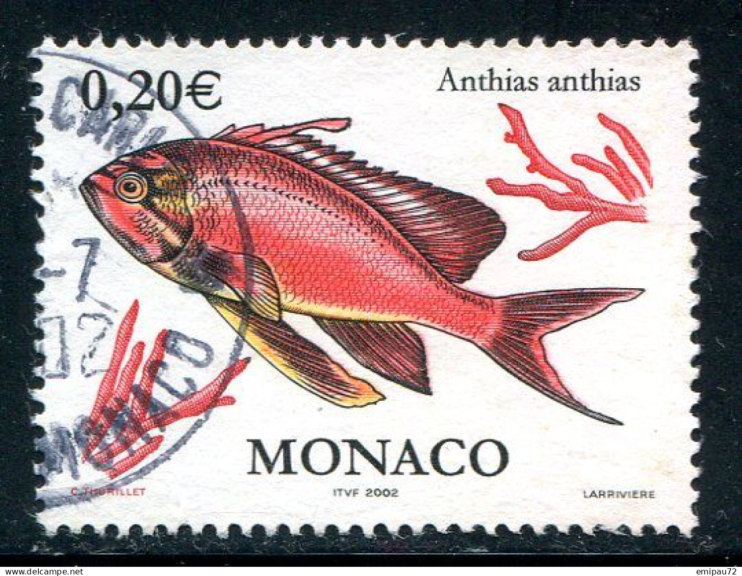 MONACO- Y&T N°2328- Oblitéré (poissons) - Oblitérés