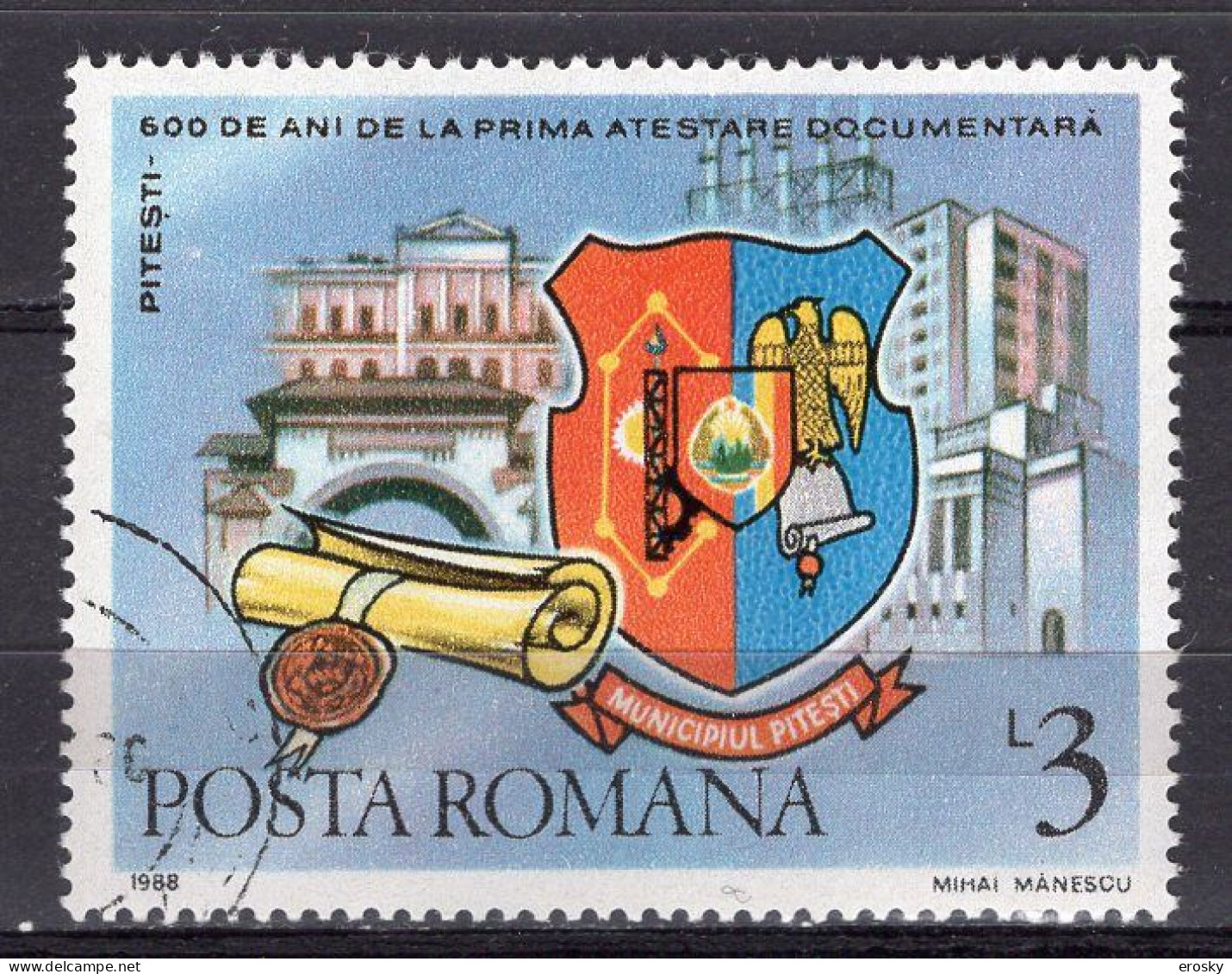 S1607 - ROMANIA ROUMANIE Yv N°3824 - Gebraucht