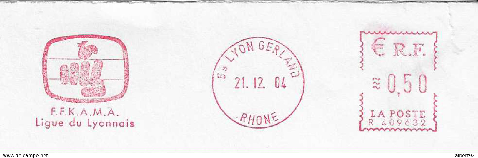 2004 EMA  Ligue Du Lyonnais De Karaté : Lettre Siglée FFKAMA (n° R 409632) - Unclassified