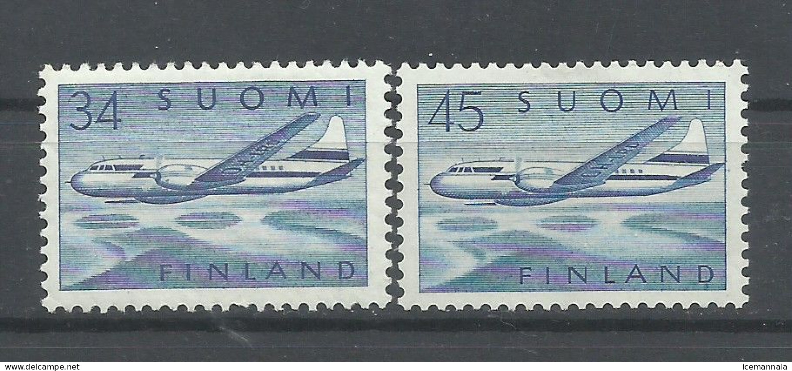 FINLANDIA  YVERT  AEREO    5/6   MH  * - Unused Stamps