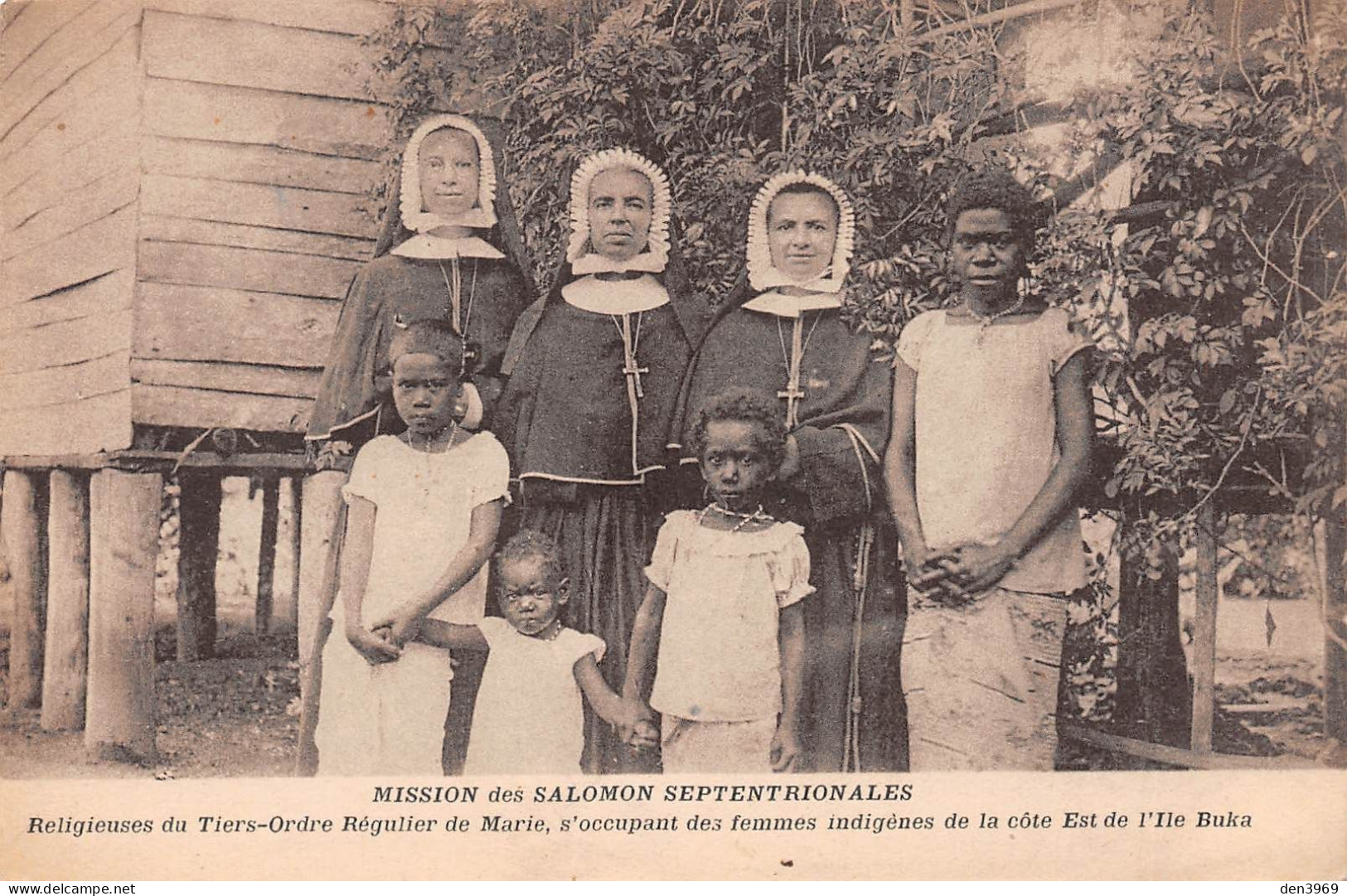 Océanie - Mission Des SALOMON Septentrionales - Religieuses S'occupant Des Femmes Indigènes De La Côte Est De L'Ile Buka - Solomon Islands