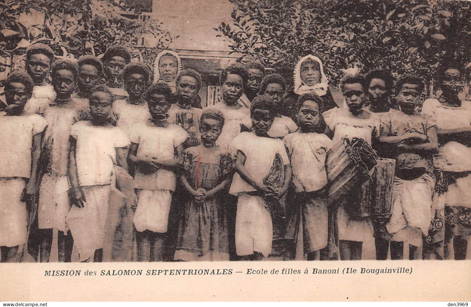 Océanie - Mission Des SALOMON Septentrionales - Ecole De Filles à Banoni (Ile Bougainville) - Salomon